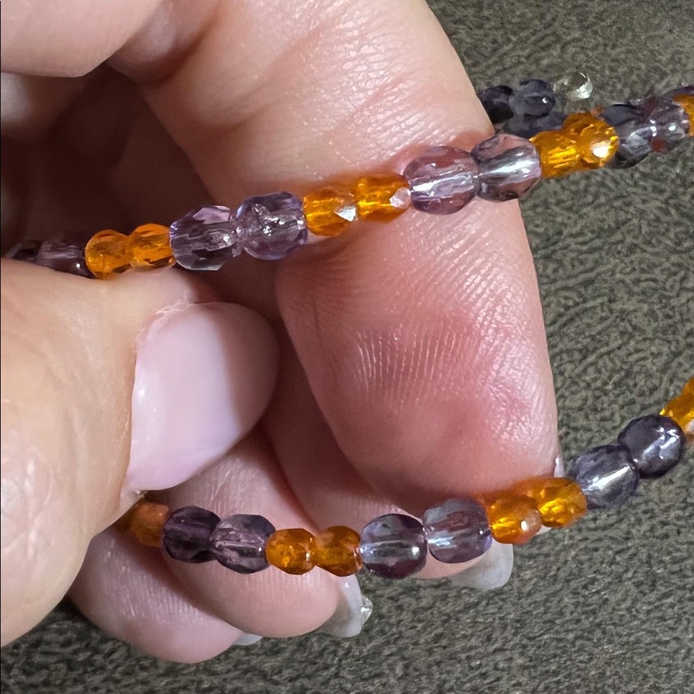 Clemson multi strand bracelet